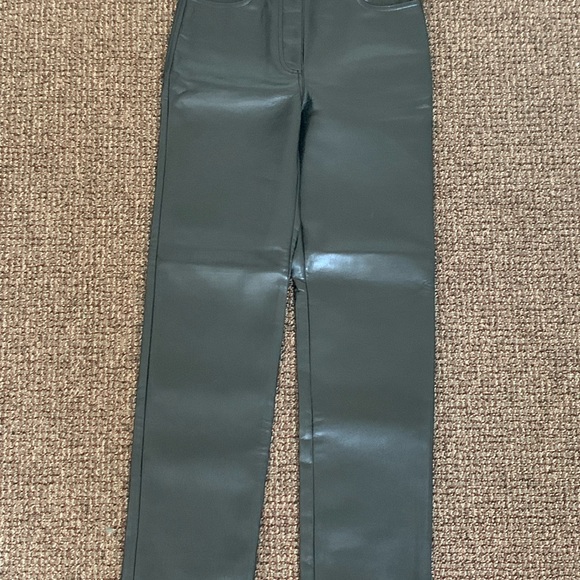 Wilfred (from Aritzia) faux leather pants only worn twice - Picture 2 of 3